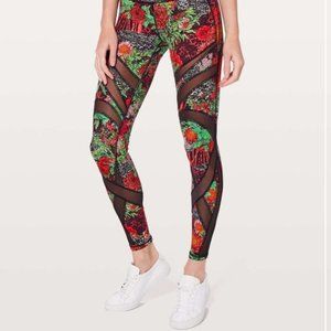 Lululemon Wunder Under Mesh Zen Garden Leggings 4